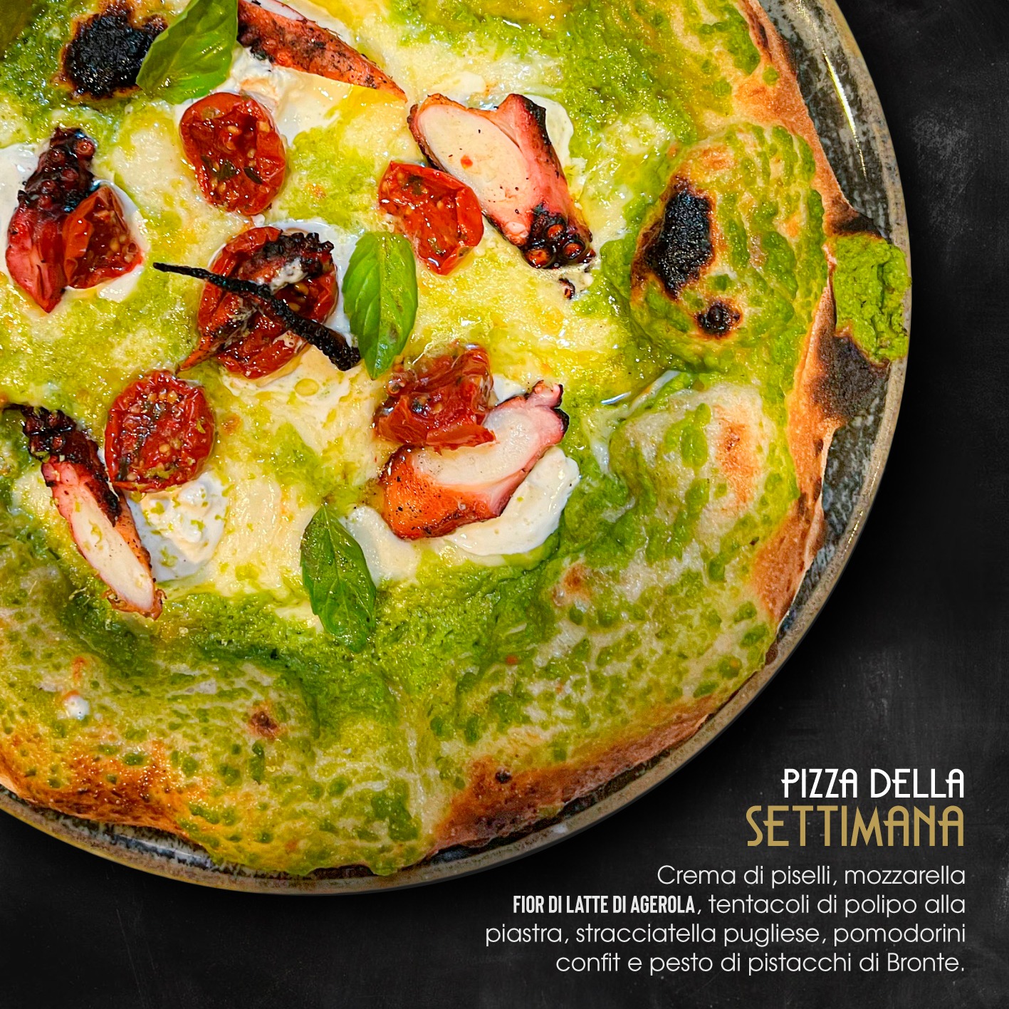 Pizza contemporanea gourmet lago garda