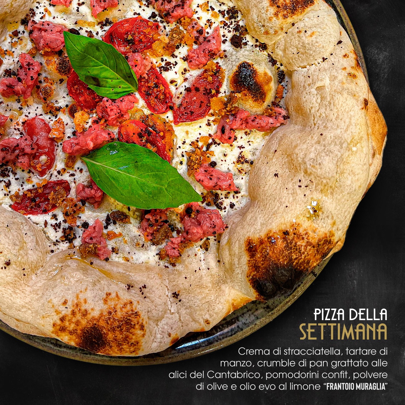 Pizza contemporanea gourmet lago garda