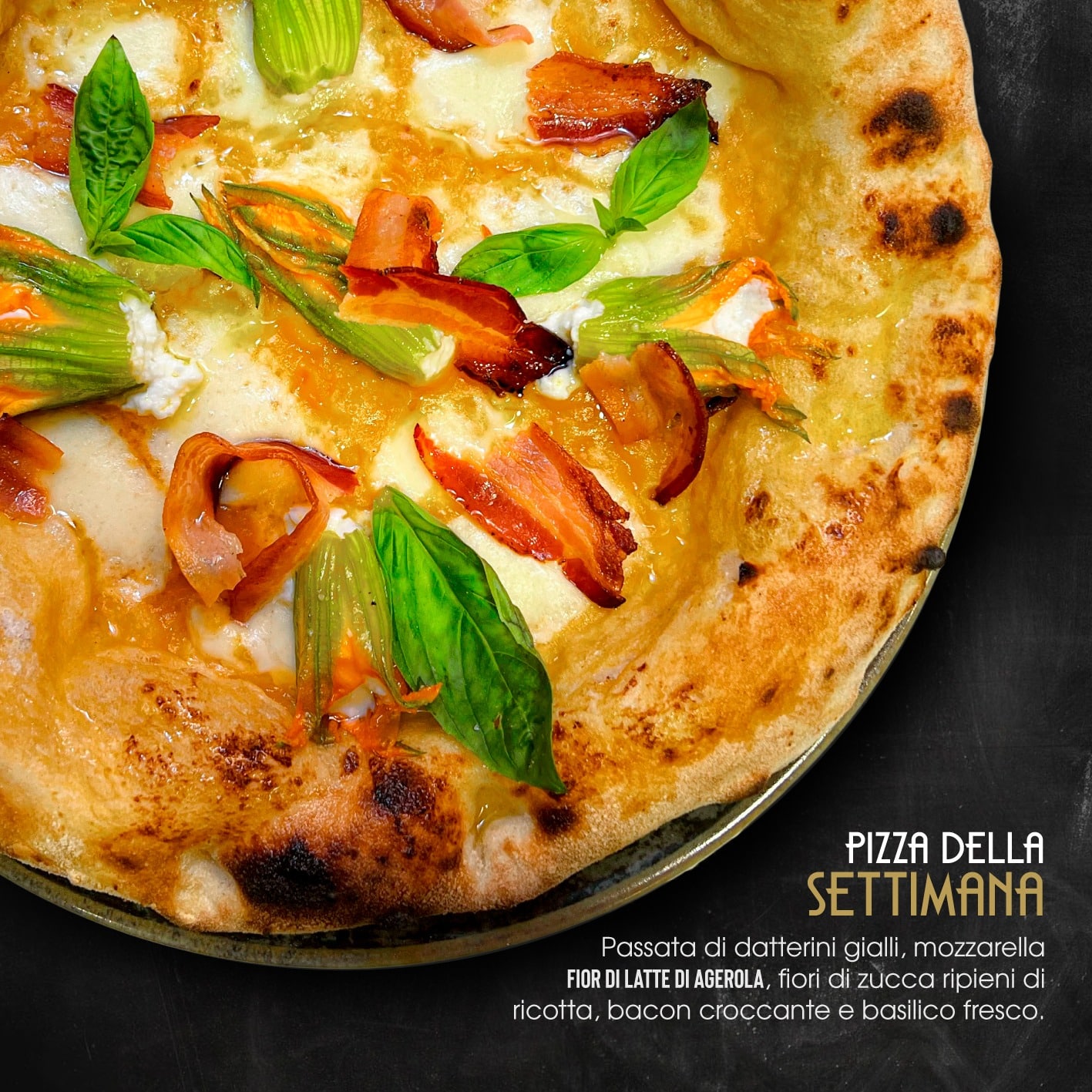 Pizza contemporanea gourmet lago garda