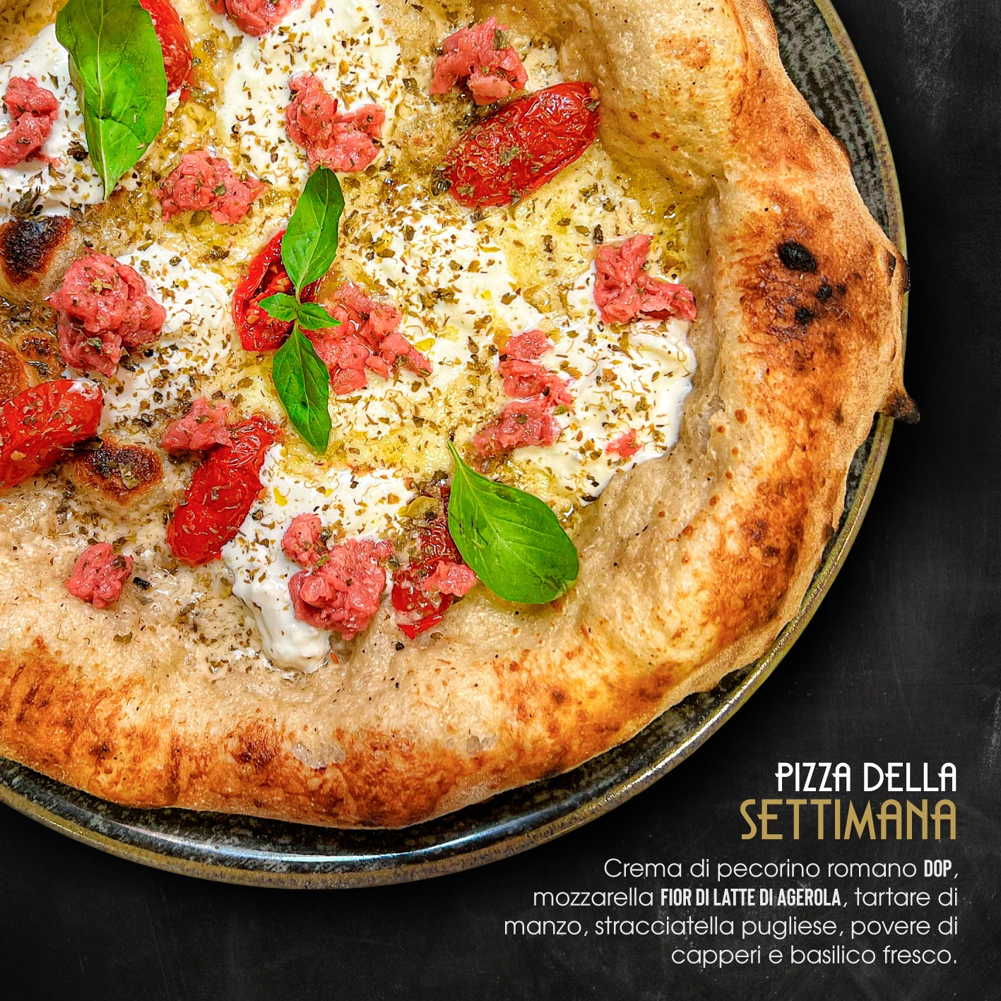 Pizza contemporanea gourmet lago garda